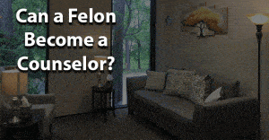 can a felon become a counselor