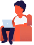 Man and Macbook