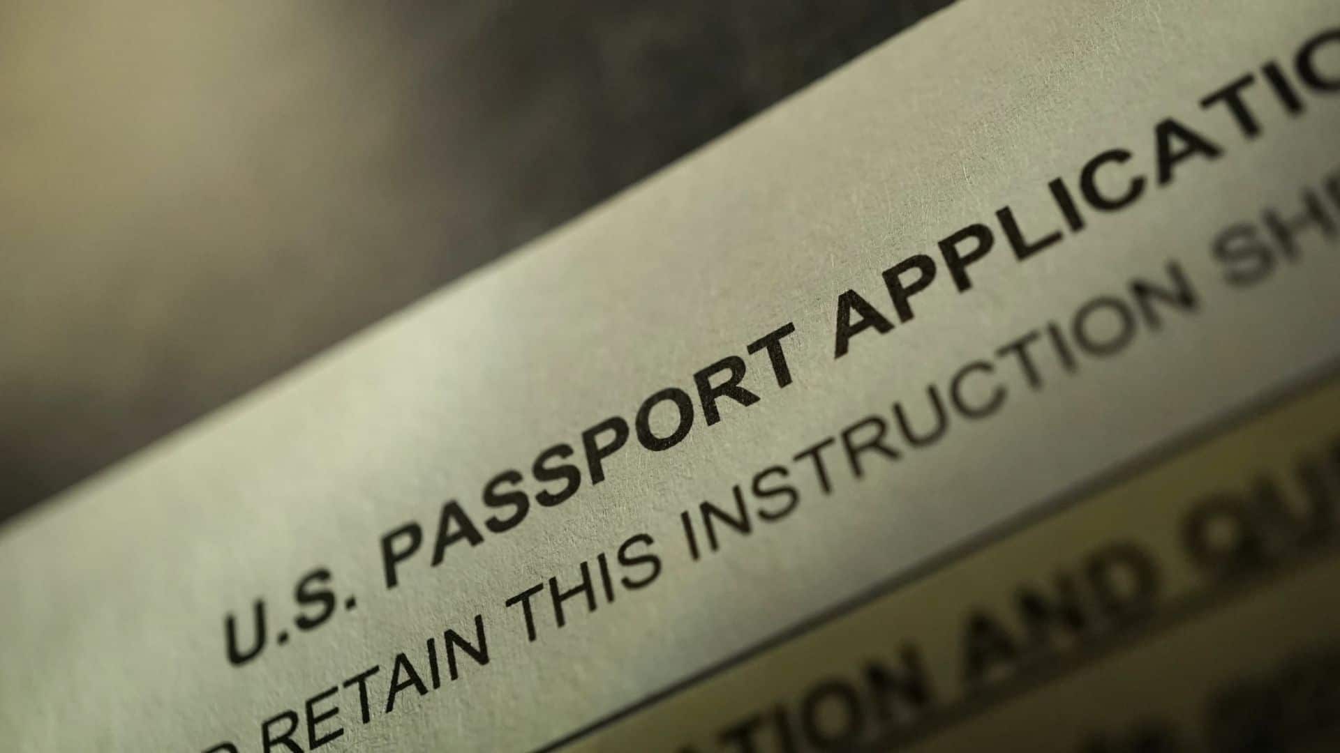 pictures of a United States passport application for post about can a felony get a passport
