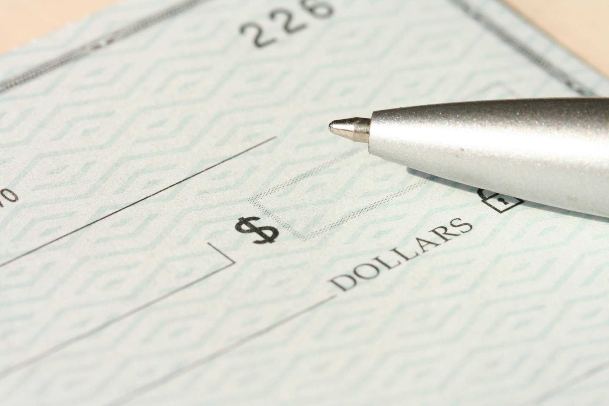 PPP fraud, COVID fraud, image of check